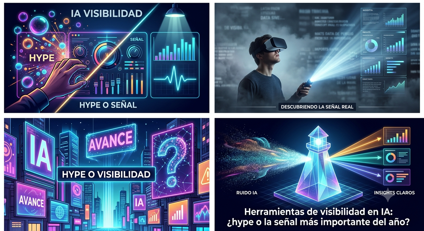 Herramientas de visibilidad en IA: ¿hype o la señal más importante del año?