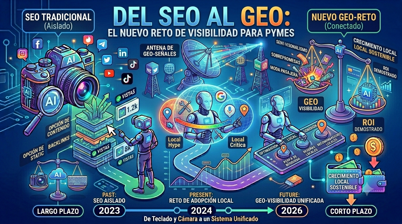 Del SEO al GEO: El nuevo reto de visibilidad para PYMES